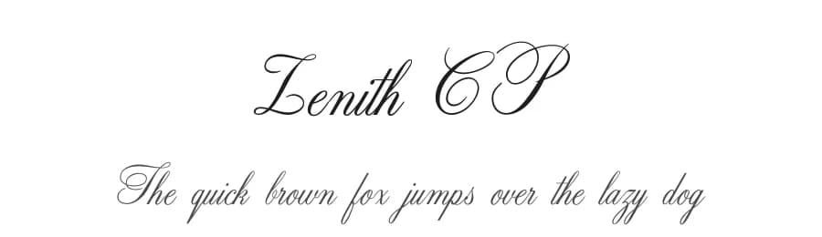 Zenith CP by ClaudeP — Script Handwritten Font — preview 1