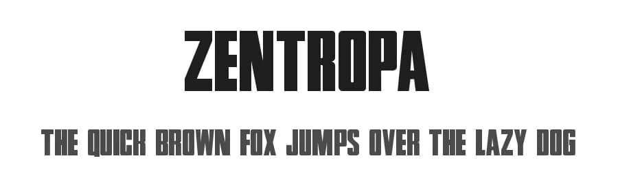 Zentropa by MarsCat — Sans Serif Font
