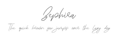 Zephira by Edric Studio — Script Handwritten Font — thumbnail 1