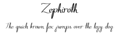 Zephiroth by Type Sailor — Script Handwritten Font — thumbnail 1