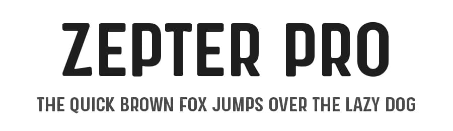 Zepter Pro by Shaped Fonts — Sans Serif Font