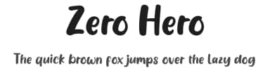 Zero Hero by Aditya Rezki Apriyadi — Script Handwritten Font — thumbnail 1
