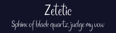 Zetetic by Almeera Studio — Script Handwritten Font — thumbnail 2