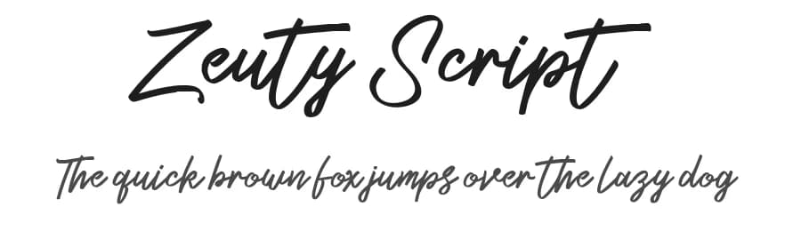 Zeuty Script by Maulana Creative — Script Handwritten Font