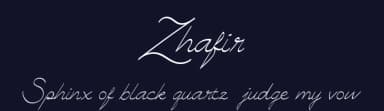 Zhafir by Luxima — Script Handwritten Font — thumbnail 2