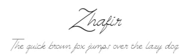 Zhafir by Luxima — Script Handwritten Font — thumbnail 1