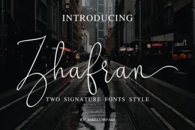 Zhafran Font by Sibelumpagi Studio — Script Handwritten Font — thumbnail 1