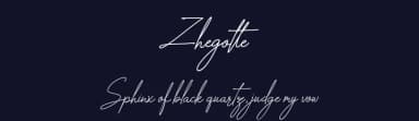 Zhegotte by Indriyanti — Script Handwritten Font — thumbnail 2