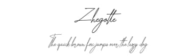 Zhegotte by Indriyanti — Script Handwritten Font — thumbnail 1