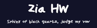 Zia HW by Zia  Jamel — Script Handwritten Font — thumbnail 2