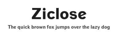 Ziclose by Emanes Dsign — Sans Serif Font — thumbnail 1