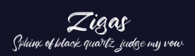 Zigas by Vunira Design — Script Handwritten Font — thumbnail 2