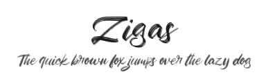 Zigas by Vunira Design — Script Handwritten Font — thumbnail 1