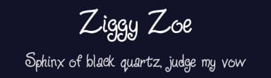Ziggy Zoe by West Wind Fonts — Script Handwritten Font — thumbnail 2