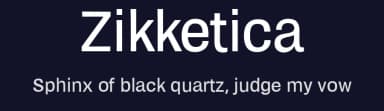 Zikketica by Brian Zick — Sans Serif Font — thumbnail 2