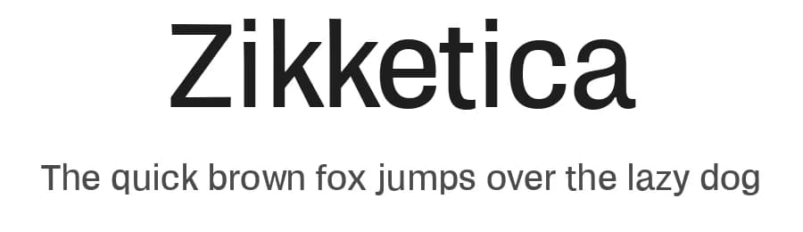 Zikketica by Brian Zick — Sans Serif Font