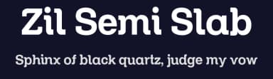 Zil Semi Slab by Igor Fonseca — Sans Serif Font — thumbnail 2
