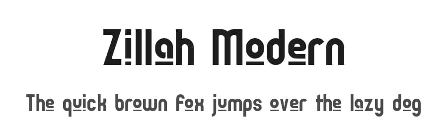 Zillah Modern by GemFonts / Typotheticals — Sans Serif Font