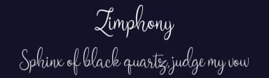 Zimphony by Almeera Studio — Script Handwritten Font — thumbnail 2