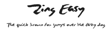 Zing Easy by JSH creates — Script Handwritten Font — thumbnail 1