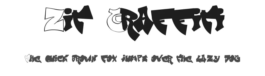 Zit Graffiti by Olivier "Zitoune" D. — Script Handwritten Font