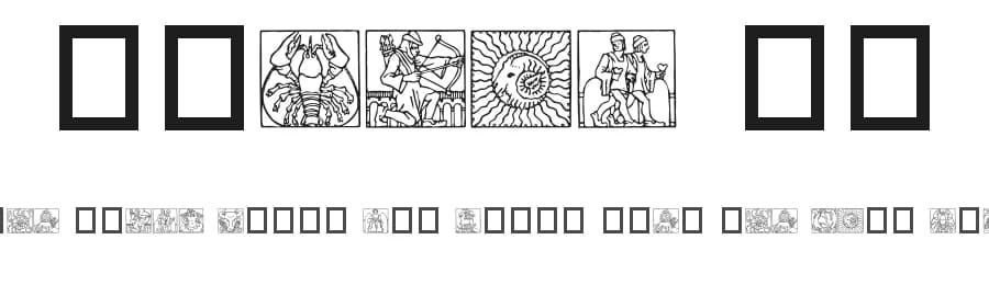 Zodiac 03 by Listemageren — Dingbats Font