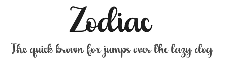 Zodiac by Lontong Lodeh — Script Handwritten Font