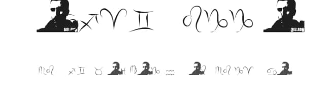 Zodiac Hellron by Hellron Design — Dingbats Font