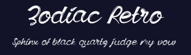 Zodiac Retro by Ahmad Fajar Toharun — Script Handwritten Font — thumbnail 2