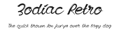 Zodiac Retro by Ahmad Fajar Toharun — Script Handwritten Font — thumbnail 1