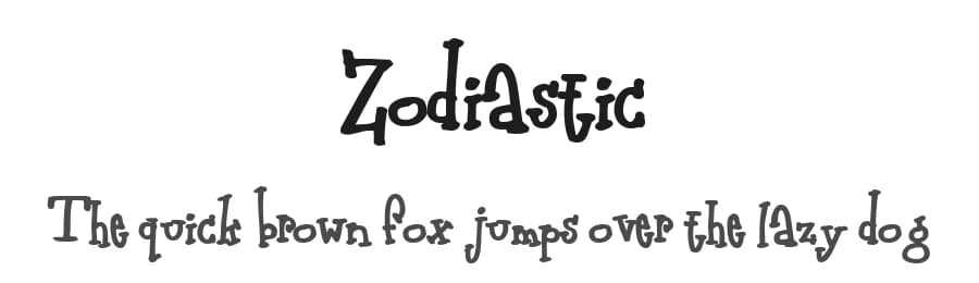 Zodiastic by Fontalicious — Dingbats Font