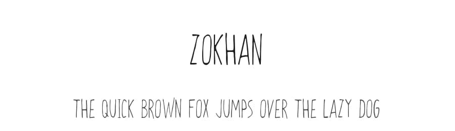 Zokhan by Roman Paslavskiy — Script Handwritten Font