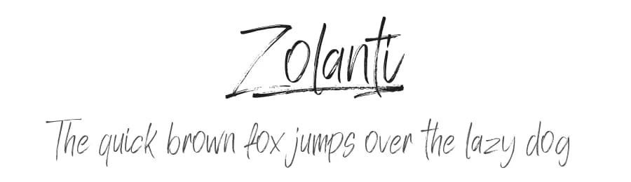 Zolanti by HandletterYean — Script Handwritten Font
