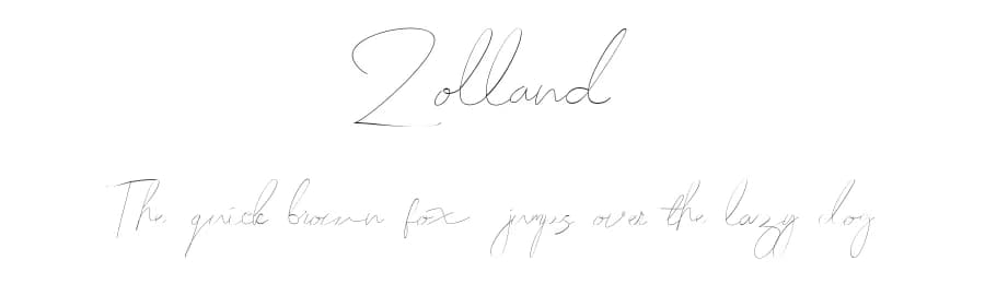 Zolland by Kakasoto — Script Handwritten Font