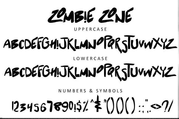 Zombie Zone Font by Creativeqube Design — Script Handwritten Font