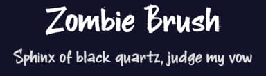 Zombie Brush by BlackFridayFont FMF — Script Handwritten Font — thumbnail 2