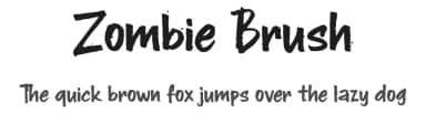 Zombie Brush by BlackFridayFont FMF — Script Handwritten Font — thumbnail 1