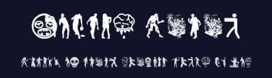 Zombie Salad by Woodcutter — Dingbats Font — thumbnail 2