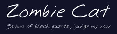 Zombie Cat by Jeff — Script Handwritten Font — thumbnail 2