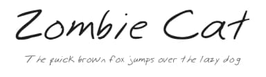 Zombie Cat by Jeff — Script Handwritten Font — thumbnail 1