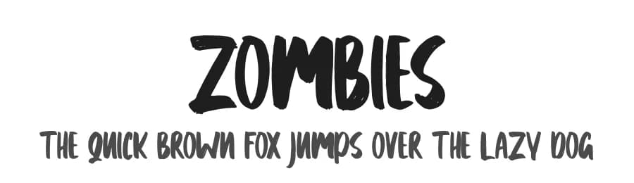 Zombies by Skiiller Studio — Script Handwritten Font