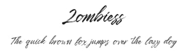 Zombiess by YonType Studio — Script Handwritten Font — thumbnail 1
