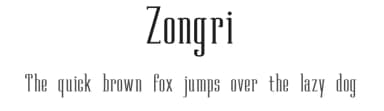 Zongri by Lerima — Serif Font — thumbnail 1