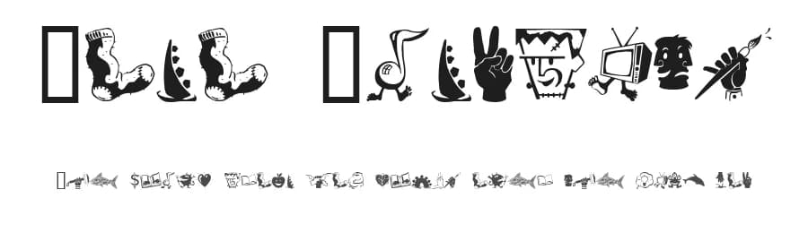 Zono Dingbats by Rik Verlin — Dingbats Font
