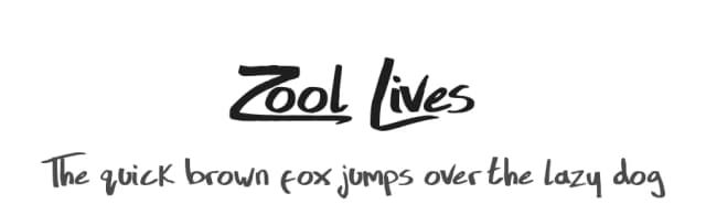 Zool Lives by Here Be Monsters — Script Handwritten Font