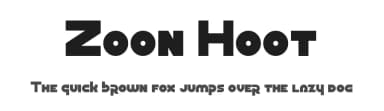 Zoon Hoot by Chequered Ink — Sans Serif Font — thumbnail 1