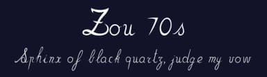 Zou 70s by Herve — Script Handwritten Font — thumbnail 2