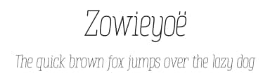 Zowieyoë by Tup Wanders — Sans Serif Font — thumbnail 1