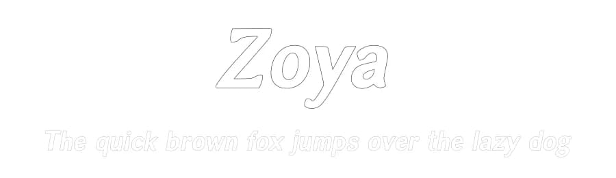 Zoya by MireyDesign — Sans Serif Font