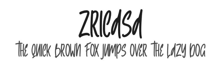 Zricasa by Skiiller Studio — Script Handwritten Font